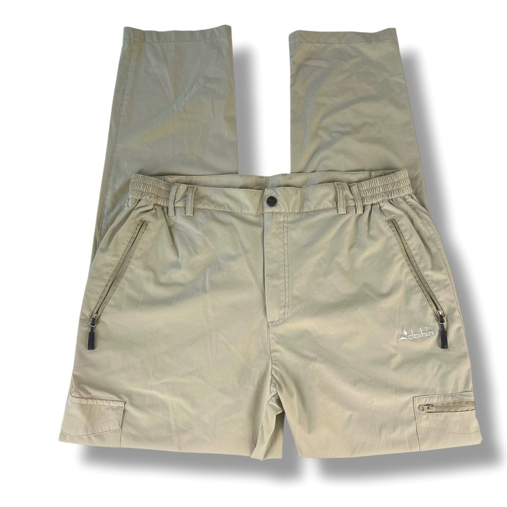 Clothin Cargo Nylon Pants Size L/ 32L Men’s Khaki Outdoor Travel Style CP13210M
